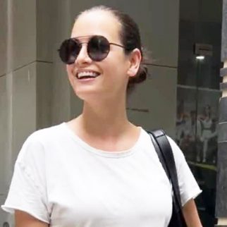 Dia Mirza chits chats with paps as she gets clicked in the city