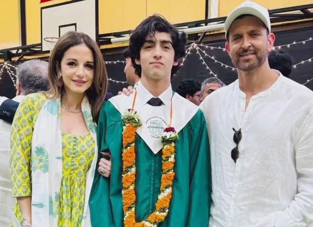 Hrithik Roshan and Sussanne Khan attend the graduation ceremony of their elder son Hrehaan together
