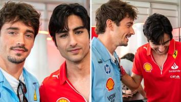 Ibrahim Ali Khan meets F1 star Charles Leclerc at Miami Grand Prix, photos go viral