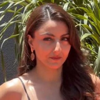 Soha Ali Khan strikes a confident pose for paps in her beautiful bodycon dress