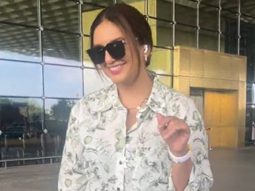 Huma Qureshi opts a a printed co-ord airport look as she gets clicked