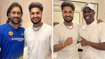 Jassie Gill meets Chennai Super Kings player MS Dhoni 3 days after his collaboration with DJ Bravo releases: “Approved by Thala”