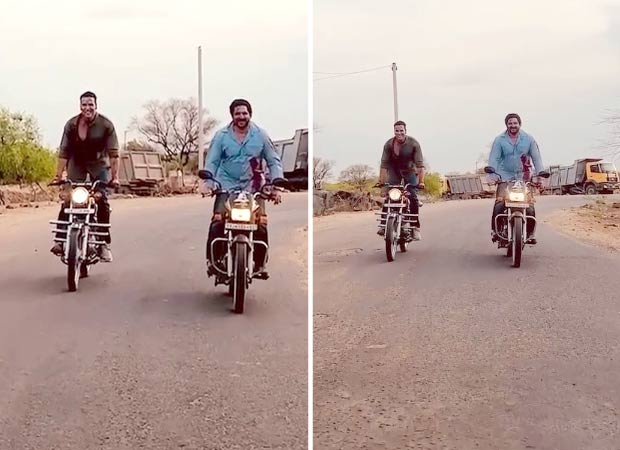 Jolly LLB 3 Akshay Kumar and Arshad Warsi go on a bike ride covered in blood as schedule comes to a wrap in Rajasthan, watch