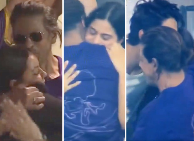 KKR wins IPL 2024 Shah Rukh Khan gives forehead kiss to Gauri Khan, lifts trophy; Suhana Khan gets emotional hugging SRK, AbRam and Aryan, watch viral videos 