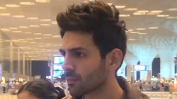 Kartik Aaryan poses for paps as he gets clicked at the airport