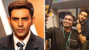 Kartik Aaryan takes the Metro to beat the Mumbai traffic, clicks pictures with fans