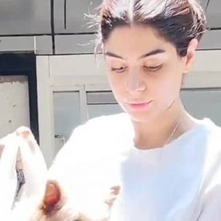 Khushi Kapoor and her cute little pup get clicked post workout session
