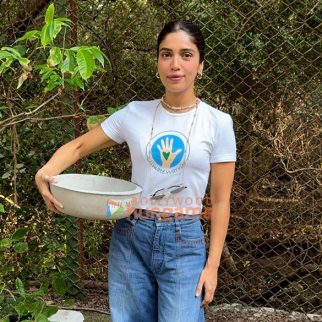 Photos: Bhumi Pednekar snapped installing water bowls in and around Versova