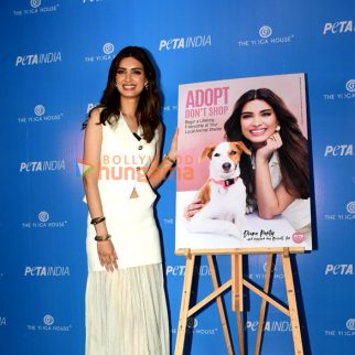 Photos: Diana Penty snapped at PETA India’s "Adopt – Don't Shop" print campaign launch at The Yoga House, Bandra