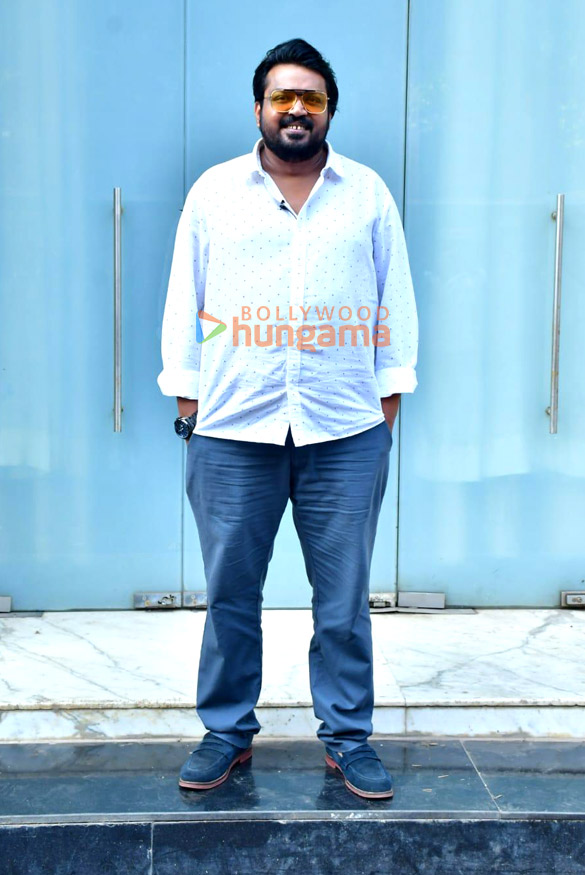 photos faisal malik neena gupta and director deepak snapped at the promotions of their web series panchayat 6
