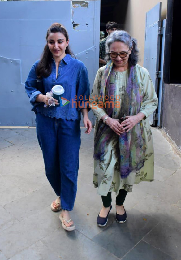 Photos: Kunal Kemmu, Soha Ali khan and Sharmila Tagore snapped in Bandra
