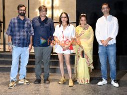 Photos: Neena Gupta, Sanvikaa, Zakir Khan and others snapped at the special screening of TVF’s Panchayat season 3 in Mumbai