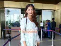 Photos: Pooja Hegde and Kajal Aggarwal snapped at the airport