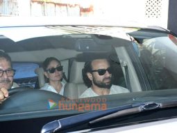 Photos: Saif Ali Khan, Kareena Kapoor Khan, Farhan Akhtar and others snapped at Ritesh Sidhwani’s mom’s funeral