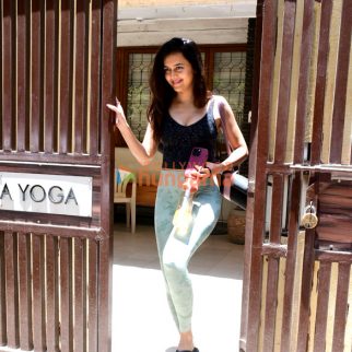 Photos: Tejasswi Prakash snapped outside her yoga class in Bandra