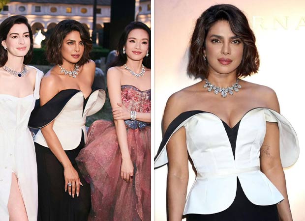 Priyanka Chopra poses with Anne Hathaway, Liu Yifei and Shu Qi while flaunting her new hairdo at Bvlgari event. : Bollywood News