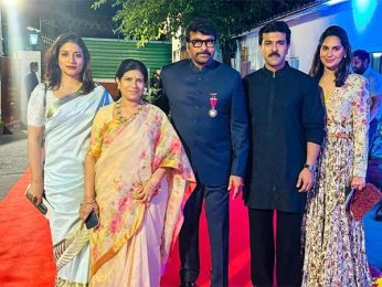 Ram Charan and Upasana Kamineni Konidela share videos as Chiranjeevi gets felicitated with Padma Vibhushan in New Delhi Ram Charan and Upasana Kamineni Konidela share videos as Chiranjeevi gets felicitated with Padma Vibhushan in New Delhi