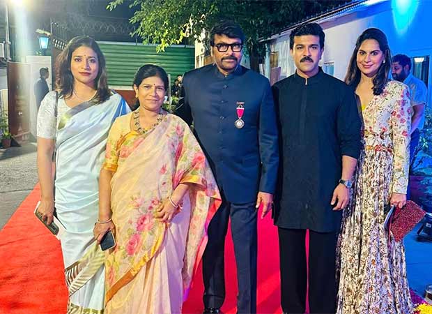 Ram Charan and Upasana Kamineni Konidela share videos as Chiranjeevi gets felicitated with Padma Vibhushan in New Delhi