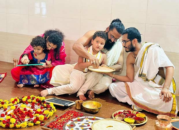 Rishab Shetty seeks blessings at Divya Kshetra Hariharapura temple with family, see pics