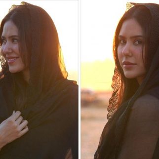Sonam Bajwa casts a spell in black salwar suit amid sunset, photos courtesy her Kudi Haryane Val Di co-star Ammy Virk, see pics