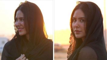 Sonam Bajwa casts a spell in black salwar suit amid sunset, photos courtesy her Kudi Haryane Val Di co-star Ammy Virk, see pics