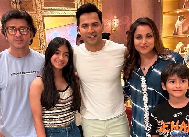 Varun Dhawan spotted shooting with actress Gurdip Punjj for Sunny Sanskari Ki Tulsi Kumari; heartwarming pictures surface