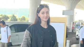 Ananya Panday poses for paps at the airport in her black top and denims