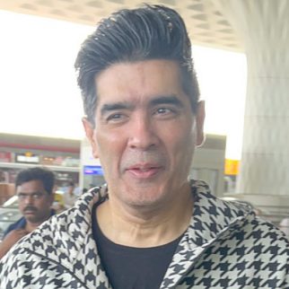 Manish Malhotra's hoodie elevates his airport look