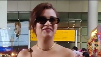 You can never go wrong with a little black dress! Avneet Kaur at the airport
