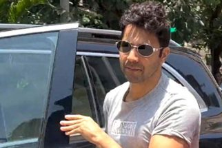 Varun Dhawan gets clicked by paps at a clinic in the city