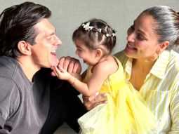 Bipasha Basu and Karan Singh Grover enjoy yoga with daughter Devi, watch