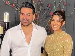 Alizeh glitters in gold with Arbaaz Khan at Sonakshi Sinha & Zaheer Iqbal’s reception