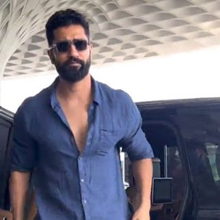 Always dapper! Vicky Kaushal strikes a pose for paps at the airport