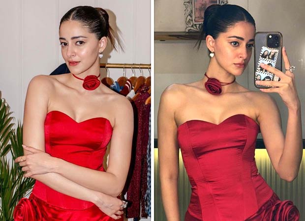 Ananya Panday's glamorous look in Acel's Satin Corset and Skirt as she promotes Call Me Bae