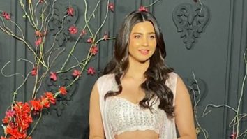 Daisy Shah poses for paps as she attends Sonakshi Sinha & Zaheer Iqbal’s reception