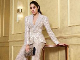 Janhvi Kapoor looks ‘striking’ and ‘sparkling’ in pearl and muted gold sequin blazer and trousers