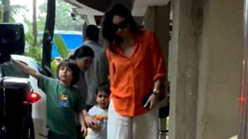 Kareena Kapoor Khan gets clicked by paps with Jeh & Taimur