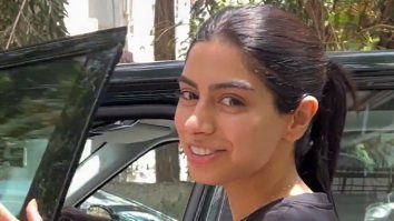 Khushi Kapoor gets clicked by paps post workout session