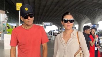 Manoj Bajpayee gets clicked with wife Shabana at the airport in a casual look