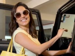Nushrratt Bharuccha rocks a casual look as she poses for paps