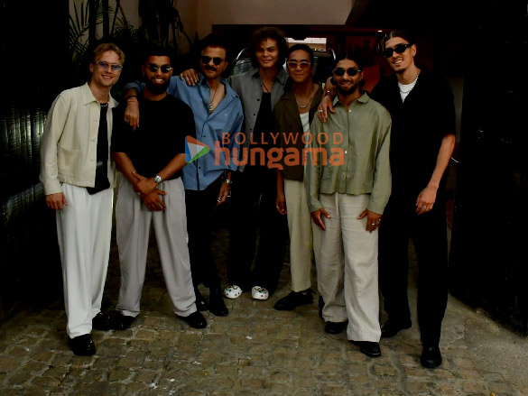 Photos: Anil Kapoor and dance group QuickStyle snapped in Juhu Photos: Anil Kapoor and dance group QuickStyle snapped in Juhu