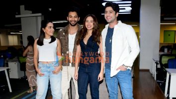Photos: Ishk Vishk Rebound stars Rohit Saraf, Pashmina Roshan, Jibraan Khan and Naila Grrewal snapped promoting film at Bollywood Hungama office
