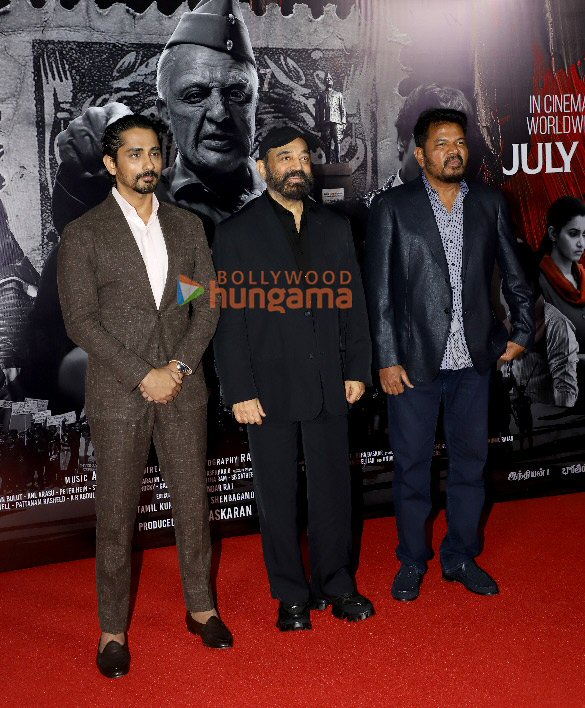 Photos: Kamal Haasan, Siddharth, S Shankar attend the trailer launch of Hindustani 2