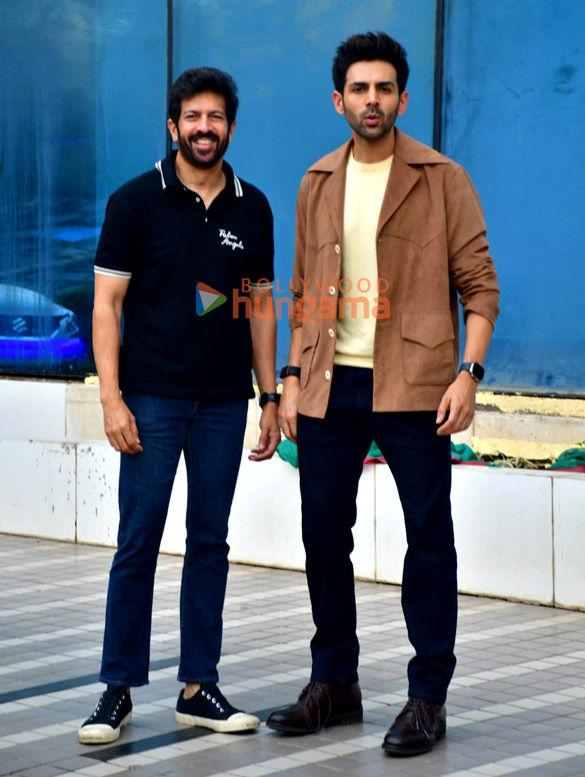 photos kartik aaryan and kabir khan snapped promoting chandu champion 6