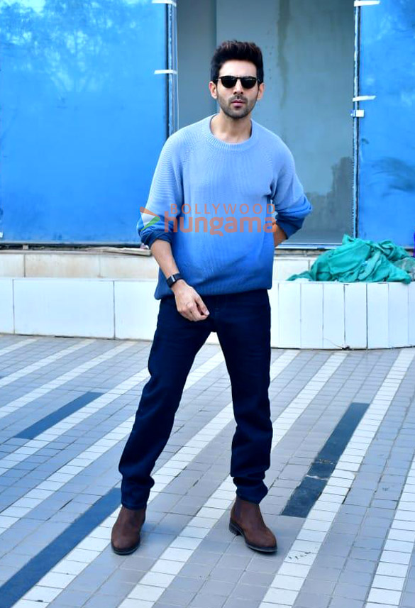 photos kartik aaryan snapped promoting his film chandu champion 1