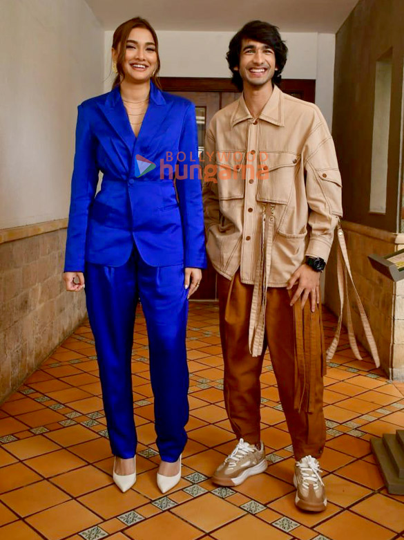 photos saiee manjrekar and shantanu maheshwari snapped during auron mein kahan dum tha promotions 1