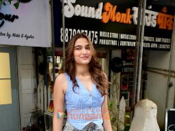 Photos: Saiee Manjrekar snapped outside a salon in Pali Hill