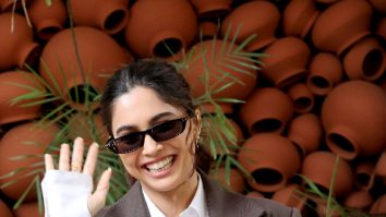 Photos: Sharvari Wagh, Abhay Verma and director Aditya Sarpotdar snapped during a photoshoot for their film Munjya