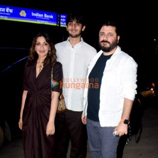 Photos: Sonali Bendre snapped with family in Bandra