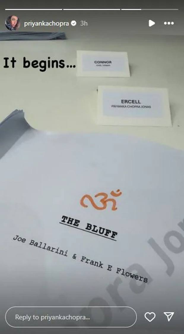 Priyanka Chopra begins shooting for her next Hollywood film The Bluff in Australia, see her post 